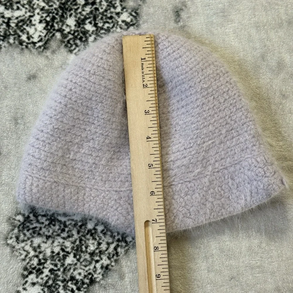 Club Monaco‎ Hat Womens One Size Light Purple Soft Rounded Crown Brim Crochet